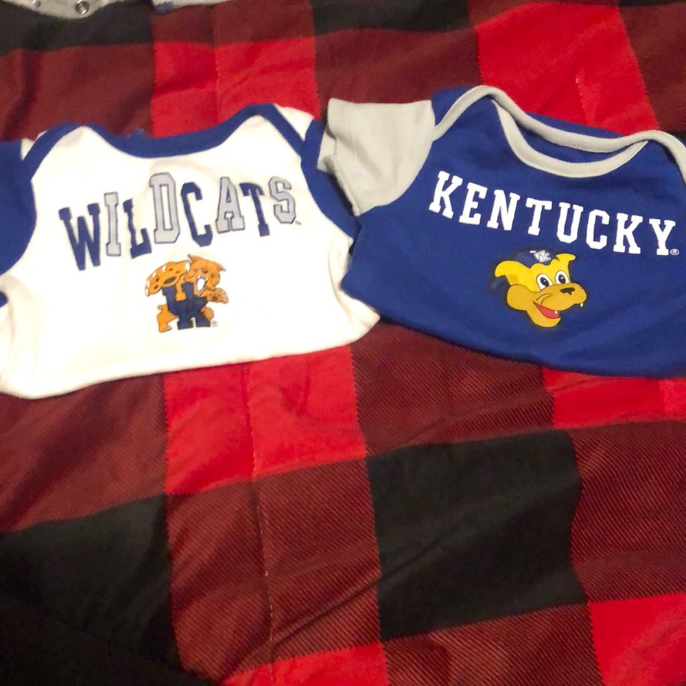 Baby boy Kentucky wildcat onesies